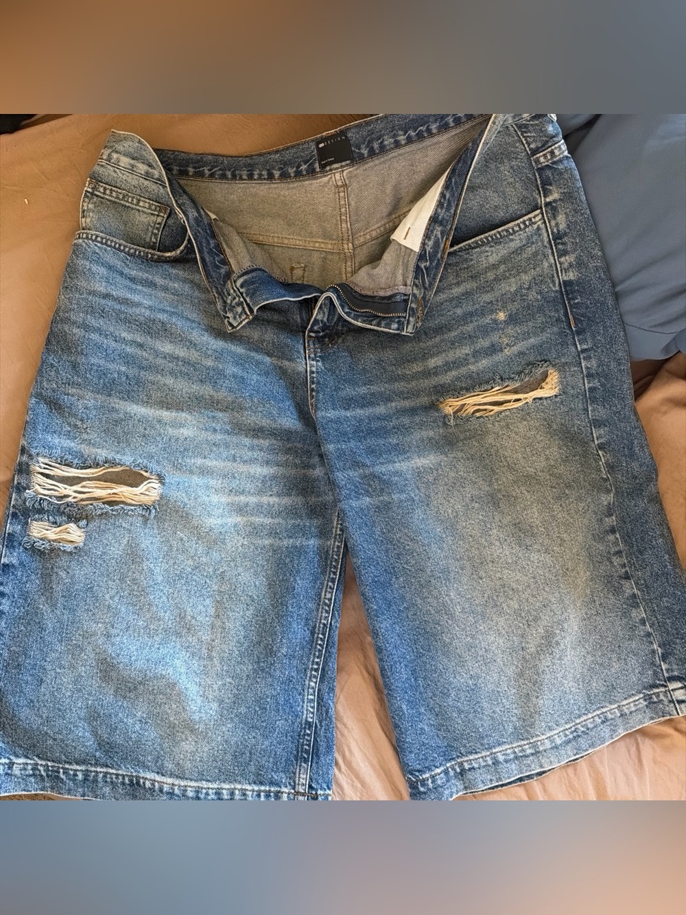 Men's ASOS jorts distressed loose fit sz 36